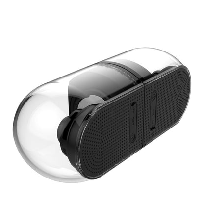 OVEVO True 3D TWS Magnetic Wireless Bluetooth Stereo Surround HiFi Speaker with Full Transparent Home - Mini Speaker by OVEVO | Online Shopping South Africa | PMC Jewellery