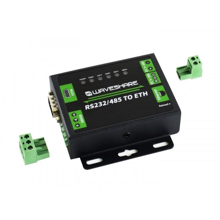 Waveshare Industrial RS232/RS485 to Ethernet Converter, US Plug - free shipping - PMC TechLife - Order now!